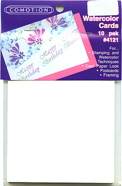 COMOTION®  4-3/8" X 5-7/8" Blank Single-Panel POST CARDS - #4121 White