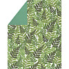 8½ x 11 *Green/Fern Leaves* Double-Sided CARD STOCK Paper