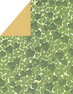 8½ x 11 *Yellow/Ivy Leaves* Double-Sided CARD STOCK Paper