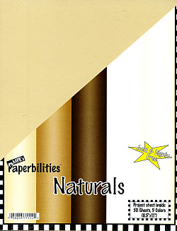 Paperbilities® 8.5 x 11 *Naturals* CARD STOCK Paper Assortment