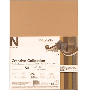 Neenah® Creative Collections® "Naturals" 8.5x11 CARDSTOCK Assortment #99316