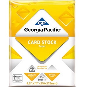 Georgia-Pacific® 8.5x11 110# Premium Card Stock Paper: White
