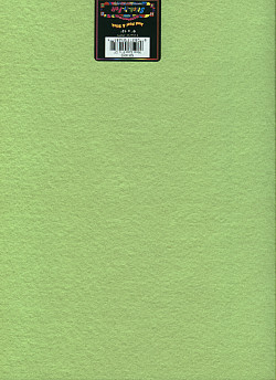 Stick-It-Felt® 9" x 12" (Stiffened) Self-Adhesive CRAFT FELT Sheet - Neon Lime Green