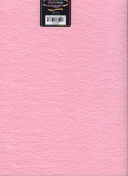 Stick-It-Felt® 9" x 12" (Stiffened) Self-Adhesive CRAFT FELT Sheet - Pink