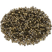 1.5mm Electroplated Brass CRIMP TUBES #1 (1mm Opening) - Antiqued Bronze