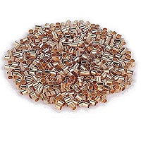 2mm  Electroplated Copper CRIMP TUBES #3 (1.6mm Opening) - Rose Gold