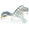 16x20mm Crystal Quartz 3-D HORSE Animal Fetish Bead