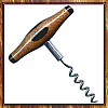 Segmented Mahogany & Ebony Chrome Cork Screw ~ JBC Woodcraft®