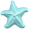 60x62mm Blue Chalk Turquoise STARFISH Focal / Pendant Bead