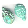 3/4" x 1" Natural Chinese Turquoise TURTLE Animal Fetish Bead