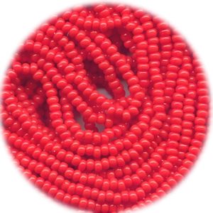 Czech PRECIOSA ORNELA 11/o SEED Beads - Opaque Light Red