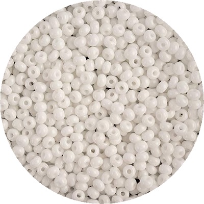 Czech JABLONEX™ 11/o SEED BEADS - Opaque White (03050)
