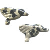 12x20mm Dalmatian Jasper HUMMINGBIRD Animal Fetish Beads