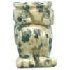 12x22mm Dalmatian Jasper OWL Animal Fetish Bead