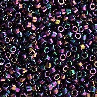 DB0004: 11/o MIYUKI DELICAS™ - Metallic Purple (Plum) Iridescent AB
