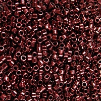 DB0012: 11/o MIYUKI DELICAS™ - Metallic Dark Raspberry (Galvanized)