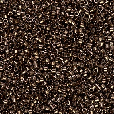 DB0022: 11/o MIYUKI DELICAS™ - Metallic Dark Bronze (Galvanized)