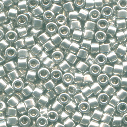 DB0032: 11/o MIYUKI DELICAS - Metallic Rhodium Plated