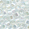 DB0051:11/o MIYUKI DELICAS - Transparent Crystal, Iridescent (A/B)