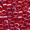 DB0098: 11/o MIYUKI DELICAS - Transparent Siam Red Luster