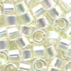 DB0109: 11/o MIYUKI DELICAS - Transparent Crystal, Iridescent (A/B), Luster