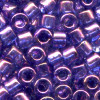 DB0117: 11/o MIYUKI DELICAS - Transparent Blue, Metallic Purple Luster