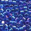 DB0178: 11/o MIYUKI DELICAS - Translucent Cobalt Blue, Iridescent (A/B)