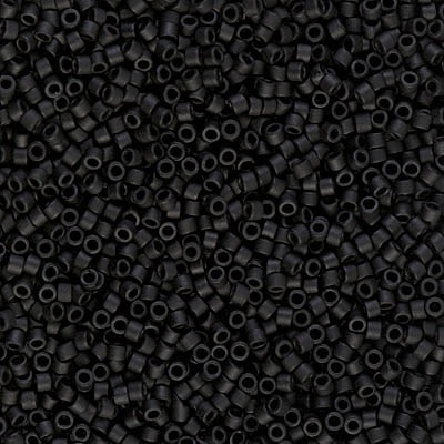 DB0310: 11/o MIYUKI DELICAS - Black Matte