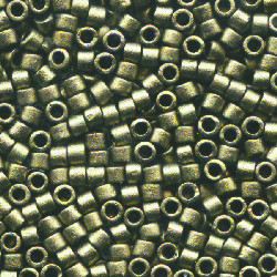 DB0322: 11/o MIYUKI DELICAS - Metallic Dk. Gold/Bronze Matte