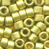 DB0331: MIYUKI DELICAS - Metallic 22kt Yellow Gold Matte