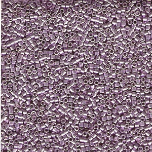 DB0429: 11/o MIYUKI DELICAS - Metallic Pale Lavender