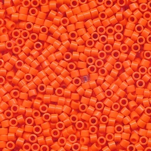 DB0722: 11/o MIYUKI DELICA Beads - Opaque Orange