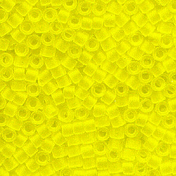 DB0743: 11/o MIYUKI DELICAS - Trans. Lt. Yellow Matte