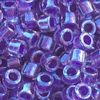 DB0906V: 11/o MIYUKI DELICAS - Transparent Crystal Luster, Color-Lined Lavender