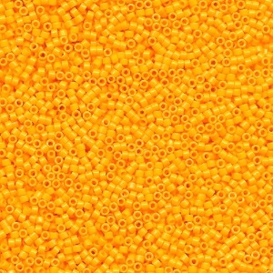 DB2103: 11/o MIYUKI DELICA *Duracoat Beads - Opaque Pinapple (Orange)
