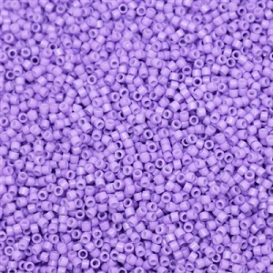DB2138: 11/0 MIYUKI DELICA *Duracoat Beads - Opaque Wisteria (Light Purple)