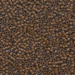 B2142: 11/o MIYUKI DELICA *Duracoat Beads - Opaque Dark Brown