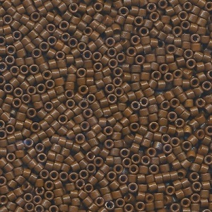 B2142: 11/o MIYUKI DELICA *Duracoat Beads - Opaque Dark Brown
