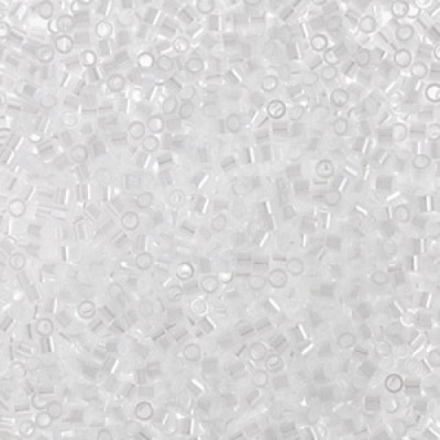 DBS0201: 15/o MIYUKI DELICA™ - Opaque White Pearl Ceylon