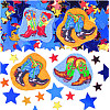 Mini Multi-Colored *Western* Foil Stars & Paper Image DIE CUT Mix