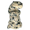 10x21mm 3-D Dalmatian Jasper OTTER/FERRET/WEASEL Animal Fetish Bead