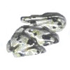 14x24mm 3-D Dalmatian Jasper RABBIT Animal Fetish Bead