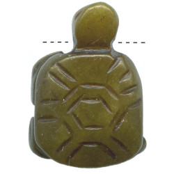 12x18mm Dark Olive Green Serpentine TURTLE Animal Fetish Bead