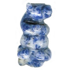 10x21mm 3-D Sodalite OTTER/FERRET/WEASEL Animal Fetish Bead