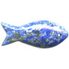 18x38mm Denim Lapis FISH Pendant/Focal Bead