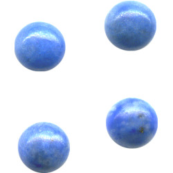 4mm Denim Lapis ROUND CABOCHONS