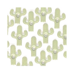 1/8" Metal Cactus EYELETS - Desert Green