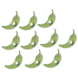 1/8" Metal Chili Pepper EYELETS - Jalapeno Green