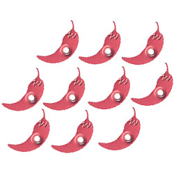 1/8" Metal Chili Pepper EYELETS - Red