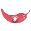 1/8" Metal Chili Pepper EYELETS - Red